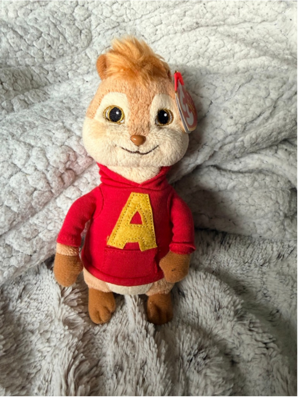 Ty Beanie Baby Alvin from Alvin and the Chipmunks NEW MWMT Extremely Rare